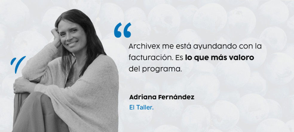 Caso de éxito de Archivex: Adriana y el Taller; nutrición y alimentación saludable