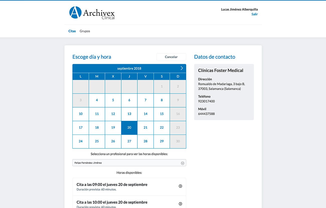 Citas online pacientes