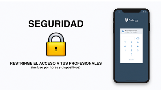 Restringe el acceso a tus profesionales