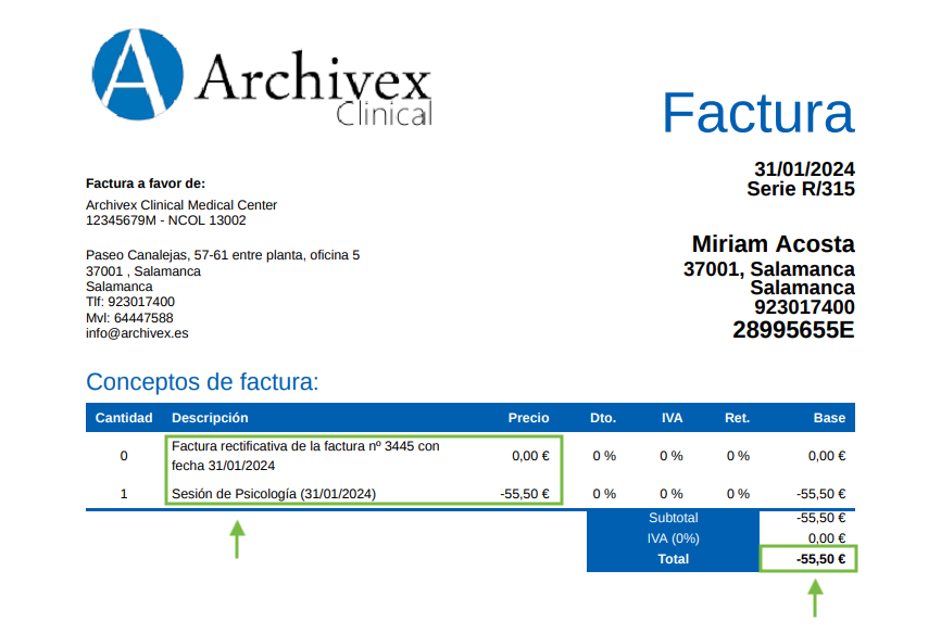 Factura rectificativa
