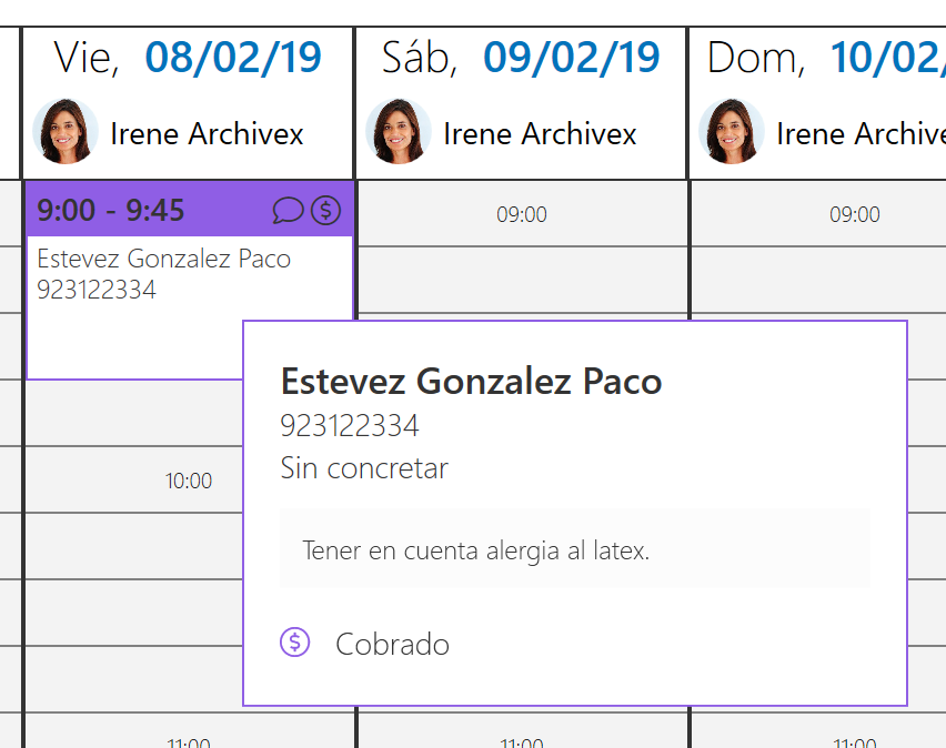 Opción de envío por whatsapp