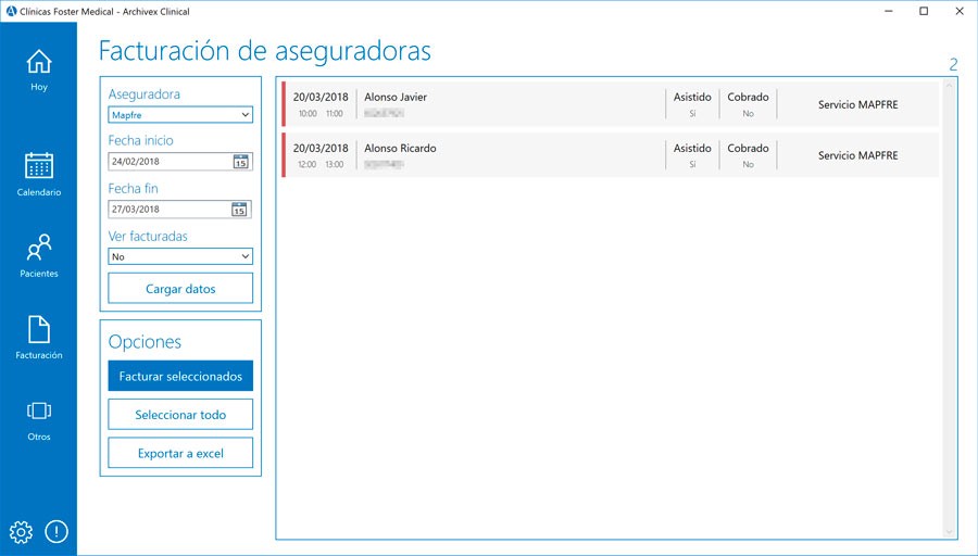 Facturacion de aseguradoras