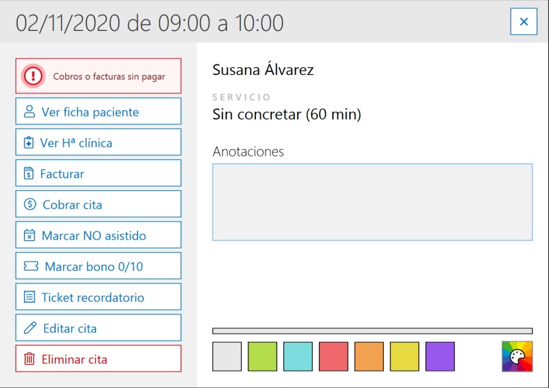 Interfaz cita Archivex
