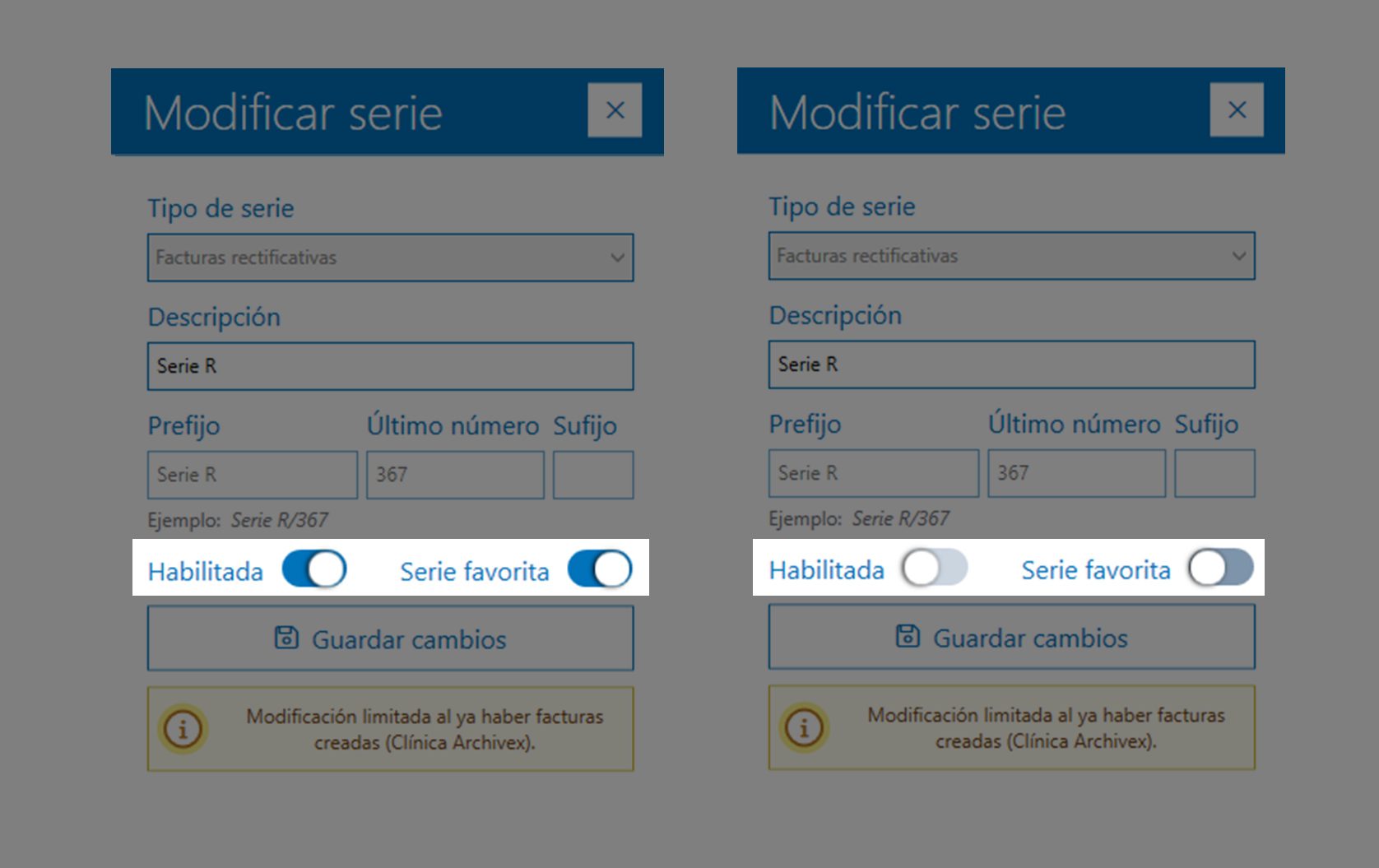 facturación anterior archivex