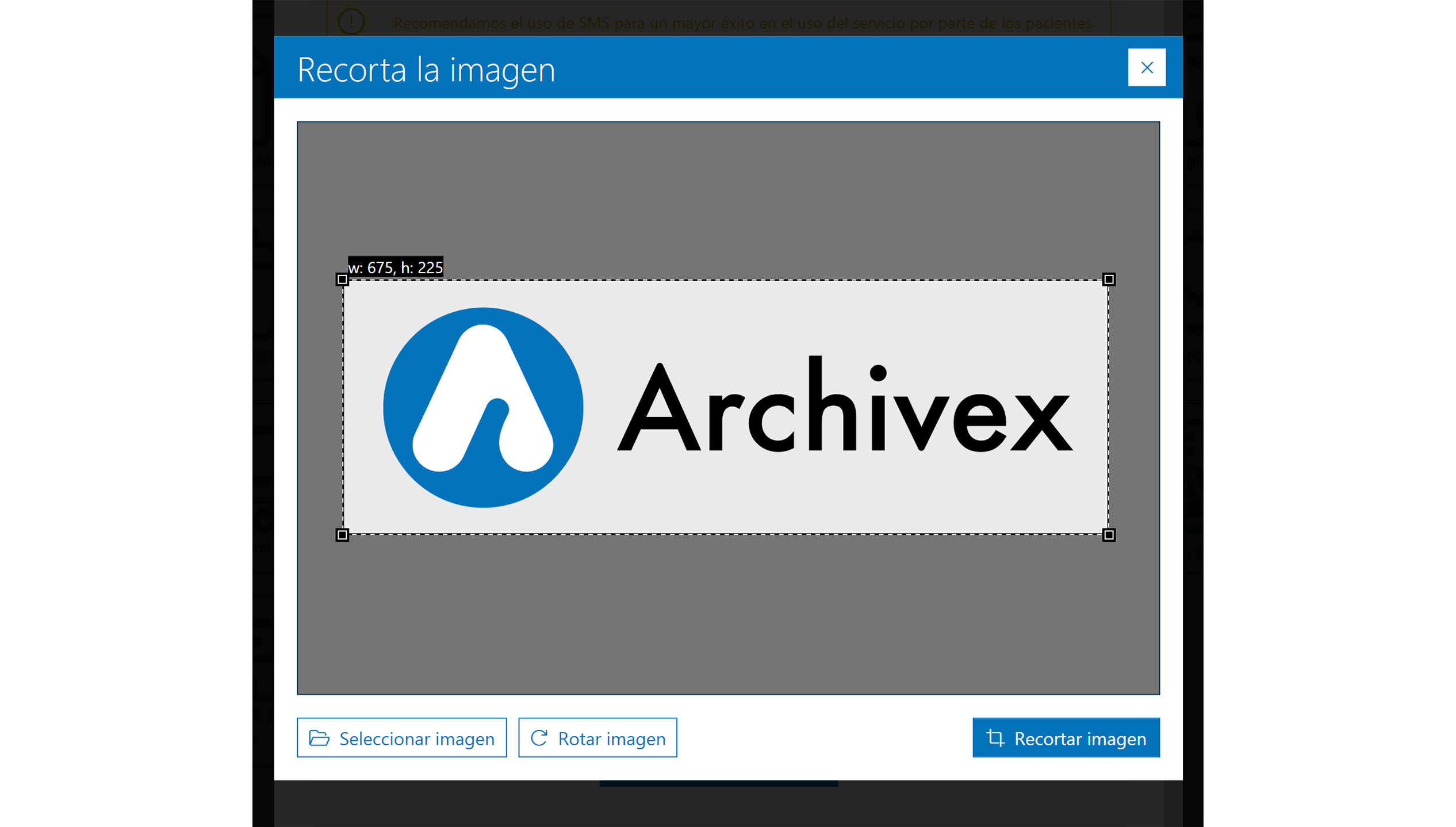 visor recorte logo citas online