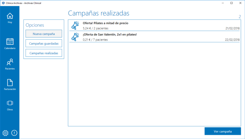 Campañas realizadas