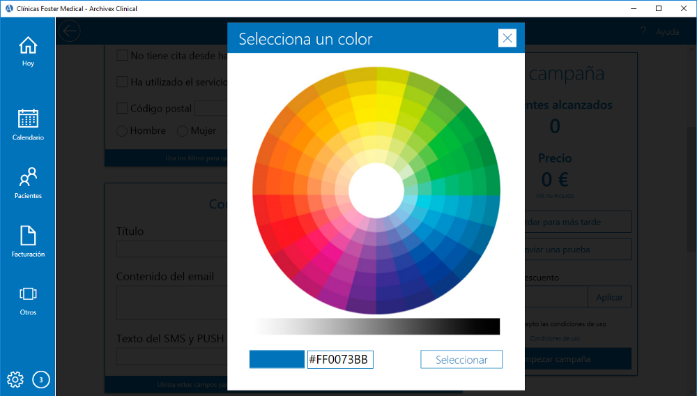Cambios color Interfaz Archivex