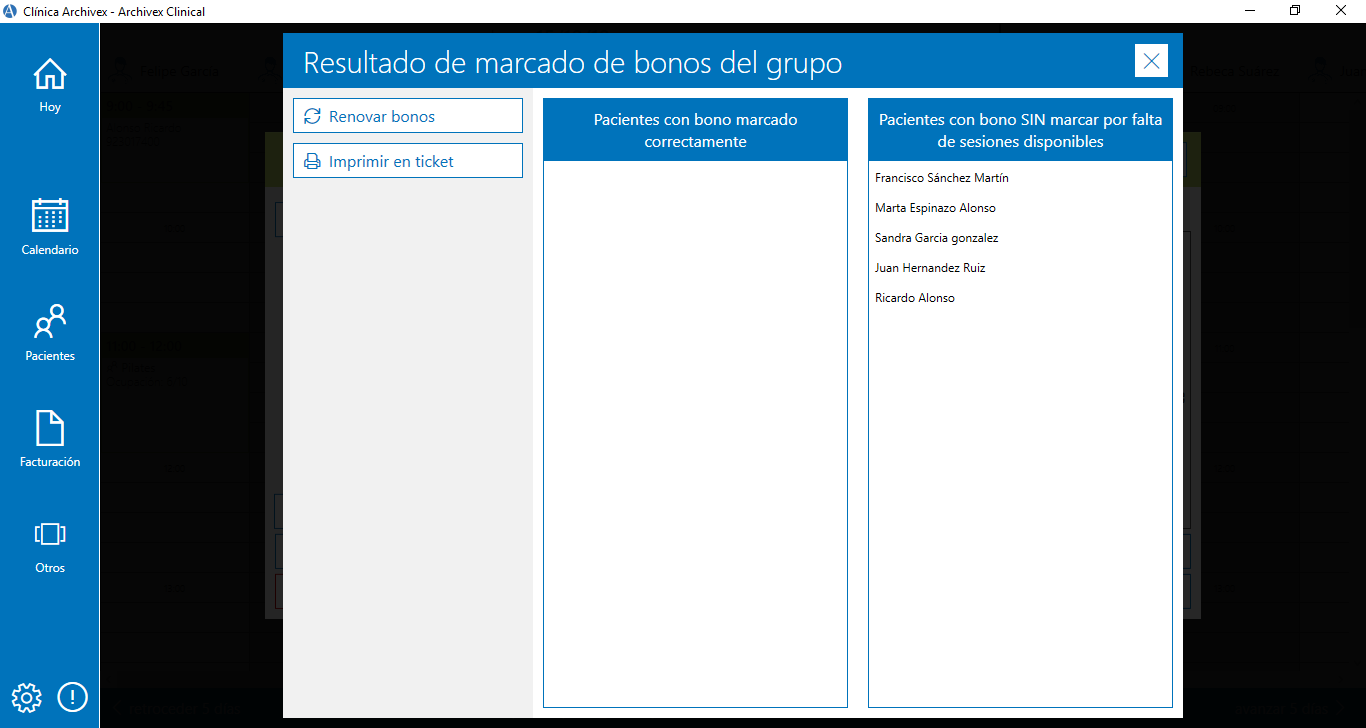 Resultados Bonos grupales