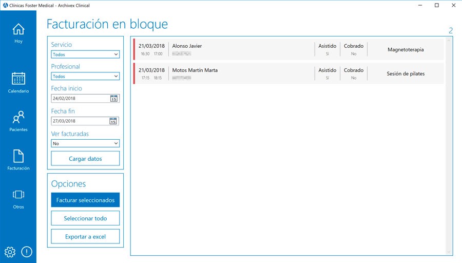 Facturacion en bloque