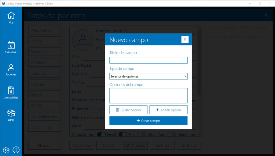 Campo para campañas marketing