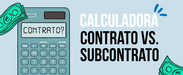 Calculadora costes contratación vs. subcontrato