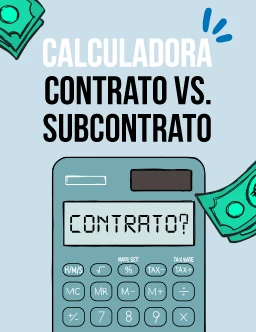 Calculadora costes contratación vs. subcontrato