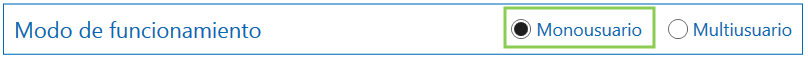 MONO/MULTI-USUARIO