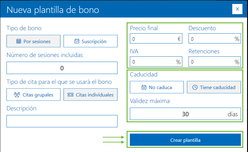 Datos economicos configuracion bono Archivex