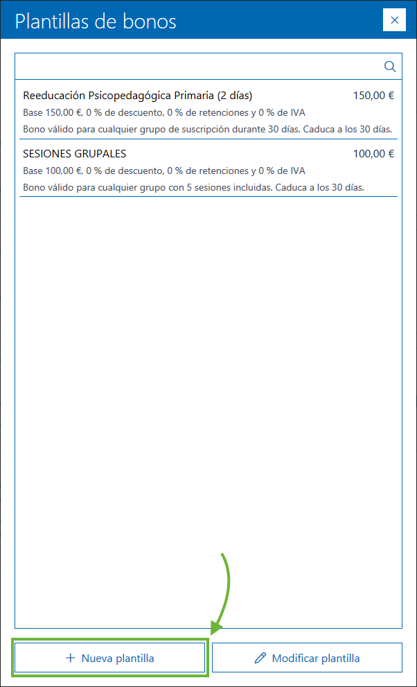 Plantillas de bonos Archivex