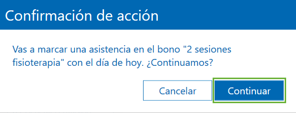 CONFIRMACIÓN DE MARCAJE