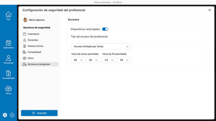 Bloqueo de accesos