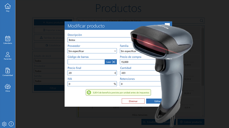 Lector de códigos de barras