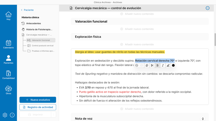 Títulos y bloque de texto