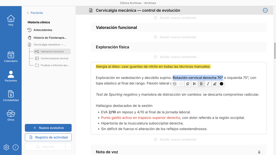 Títulos y bloque de texto