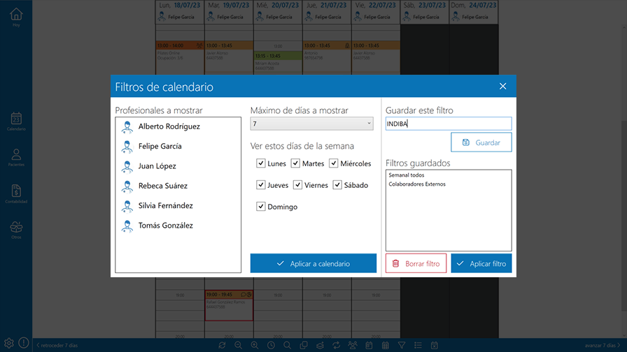 Filtros personalizados