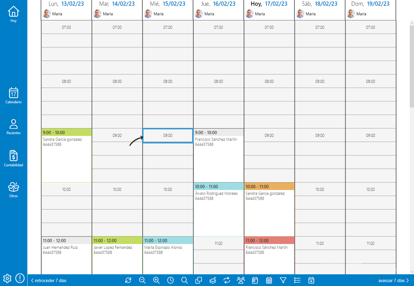 Calendario Archivex Agendar una cita con Archivex